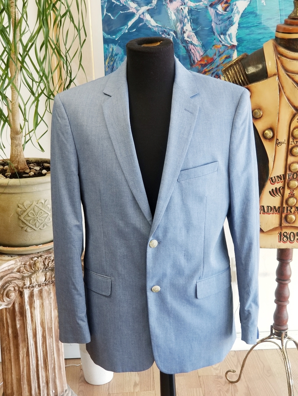 Saddlebred Light Blue  Men's Blazer